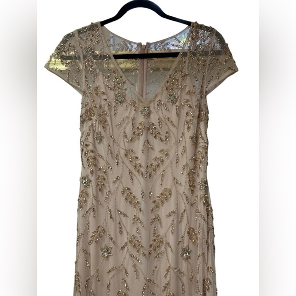 Adrianna Papell Embellished Godet Gown - Picture 7 of 10